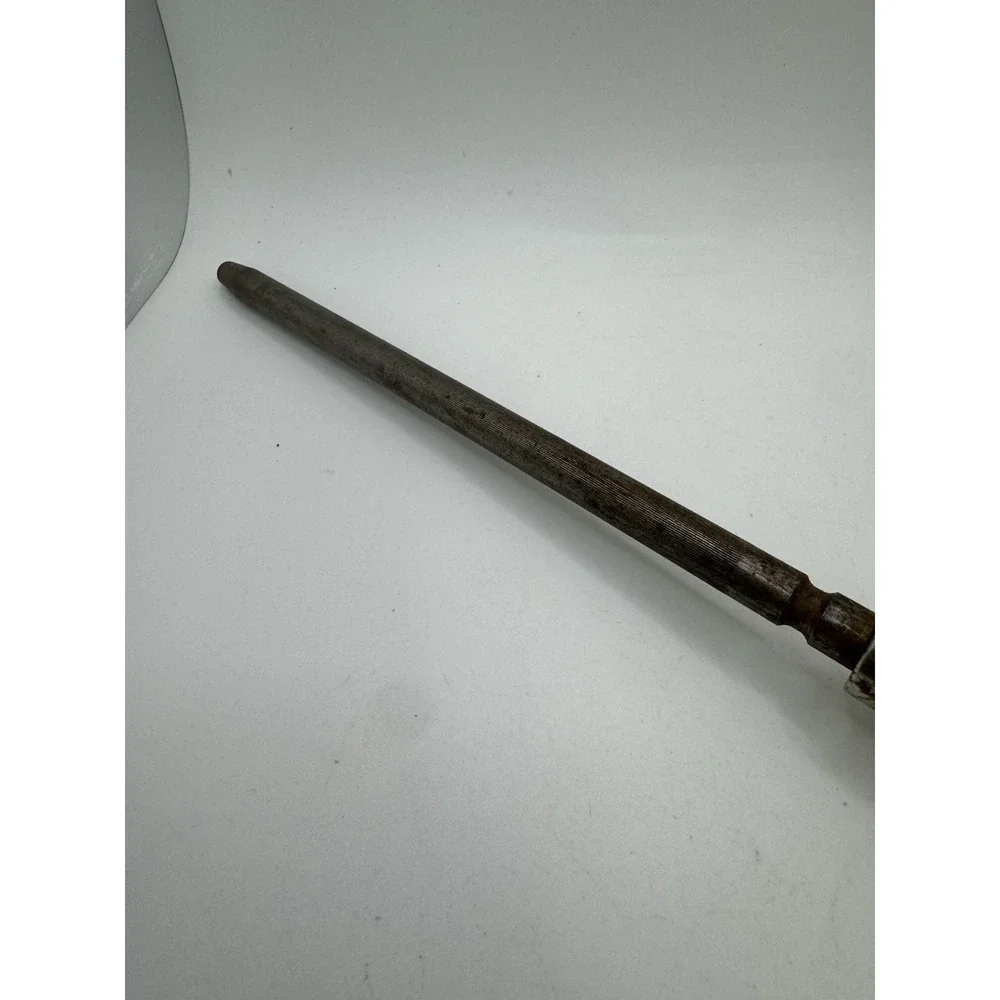 Vintage Butterscotch Bakelite Handle Honing Steel Knife Sharpener MCM 11.25